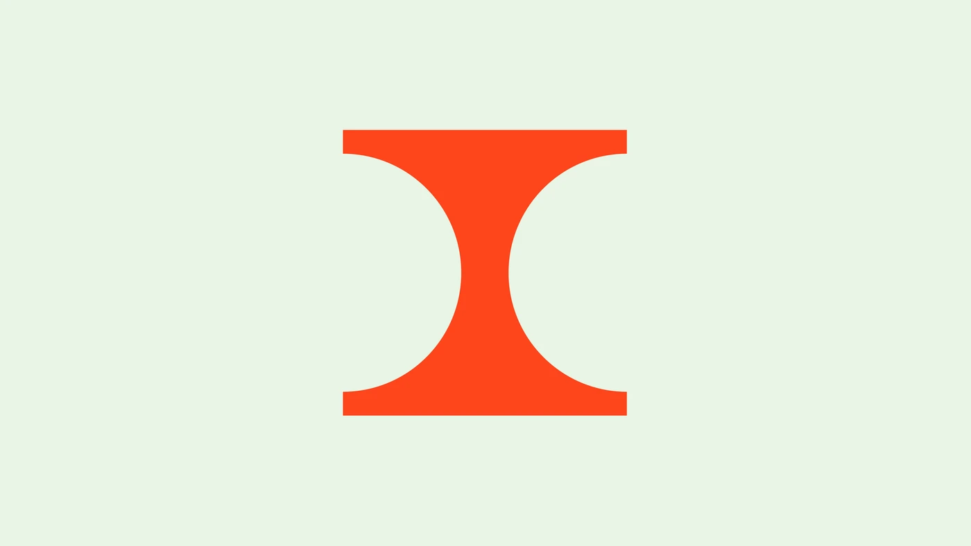 Inversed mark on off-white