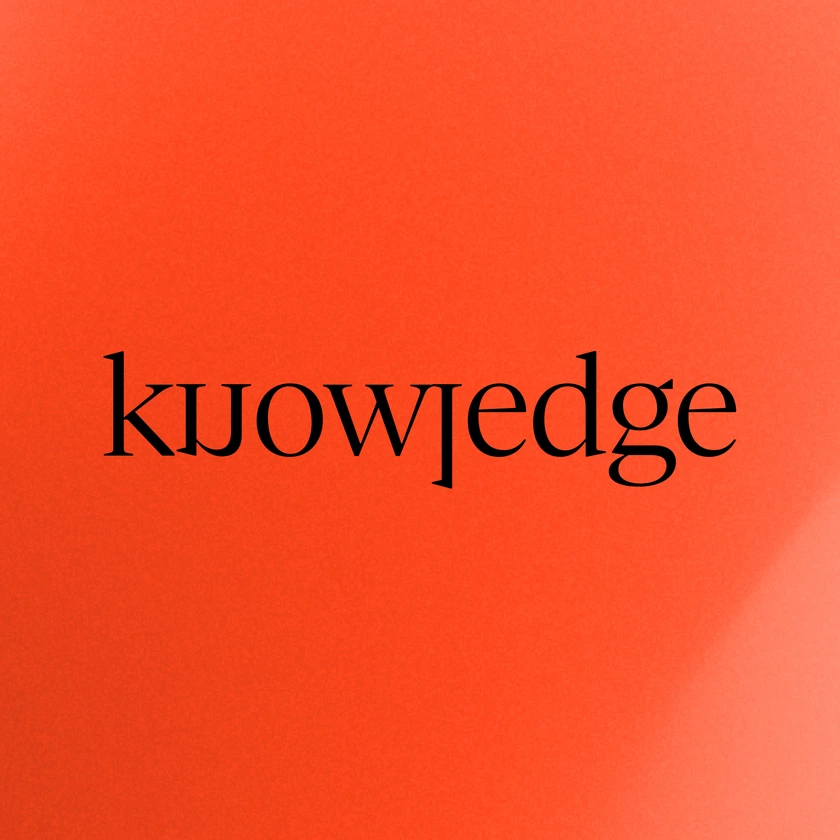 Inversed knowledge poster