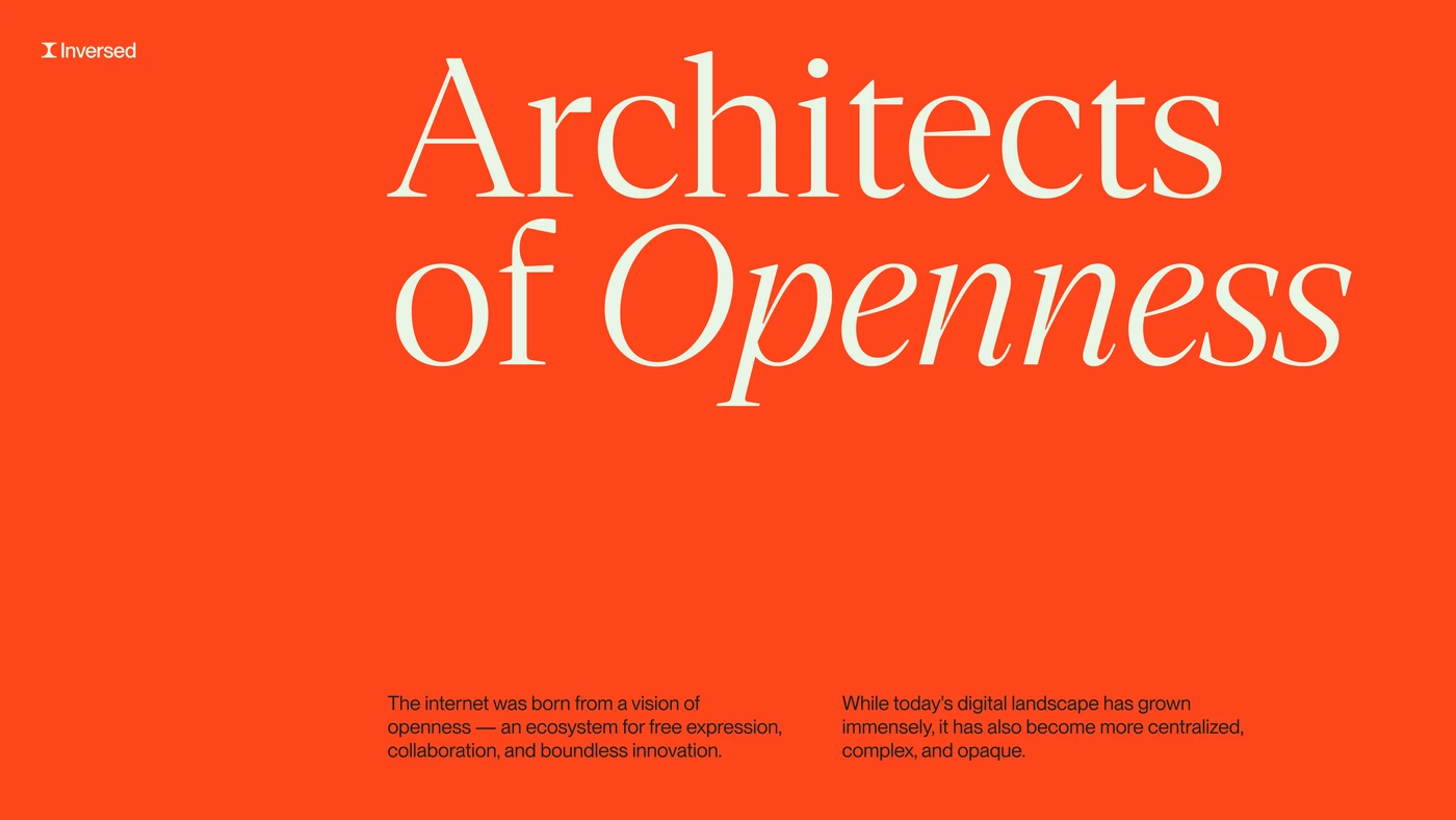 Architects of Openness, the Inversed line on red